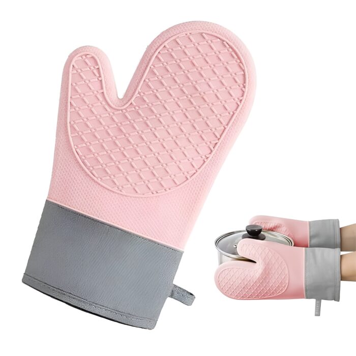 Chinese-short-leg-silicone-oven-gloves دستکش فر سیلیکونی ساق کوتاه چینی - تصویر 1