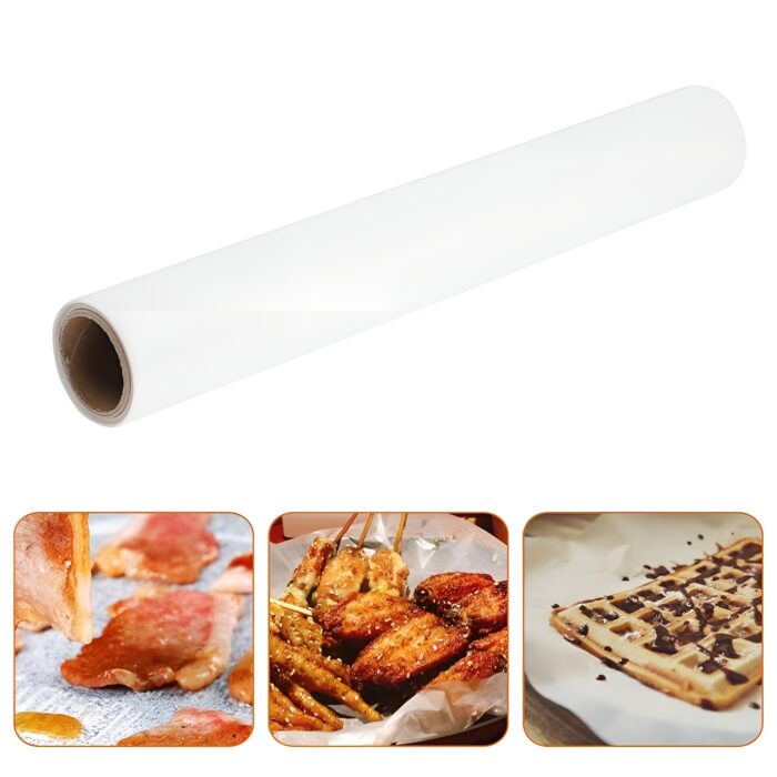 Greaseproof paper roll, one-sided, boxed کاغذ روغنی رولی عرض 30 سانت طول 8 متر یک طرفه جعبه دار - تصویر 1
