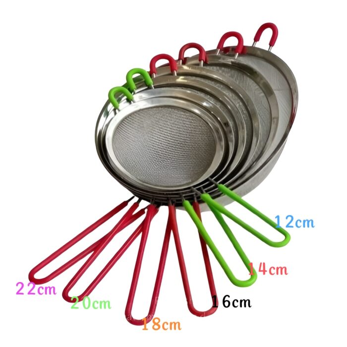 Silicone handle sieve الک دسته سیلیکونی - تصویر 1